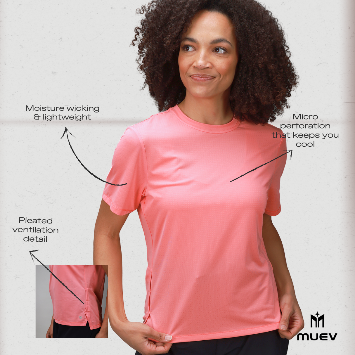 PowerMove Performance Tee | White - MUEV