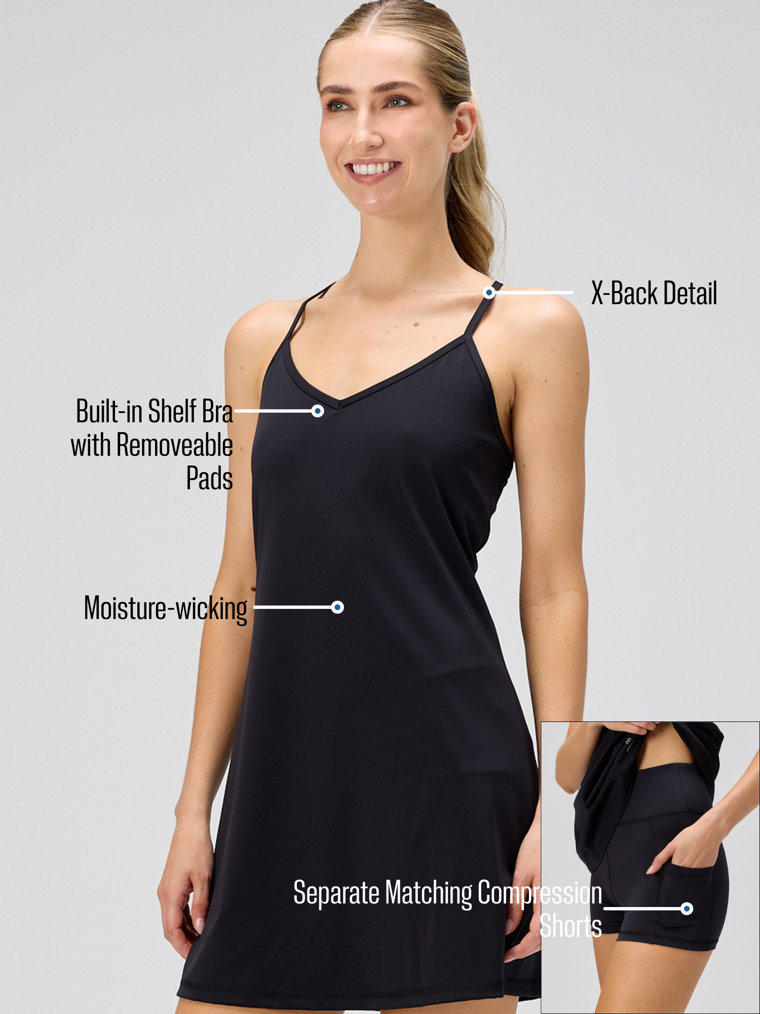 Double V Dress - MUEV