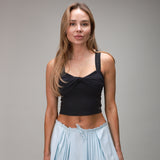 Airy Twist Tank | Black - MUEV