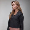half button down outerwear jacket