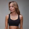 black sports bra