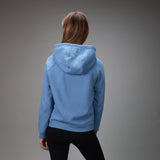 back of blue hoodie full zip
