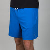 Bright blue short front side