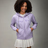 front of lilac hoodie full zip