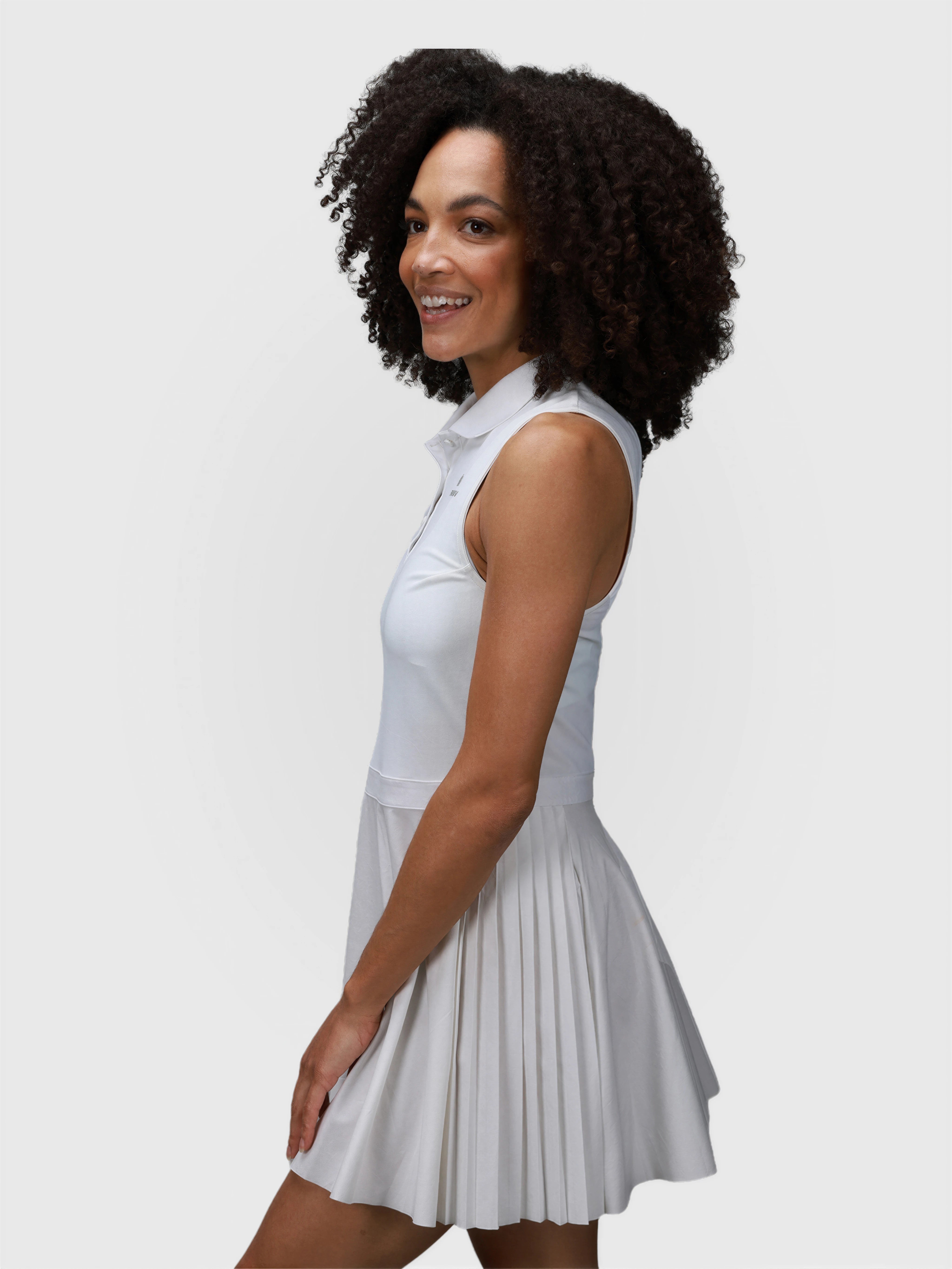 Open Back Polo Dress