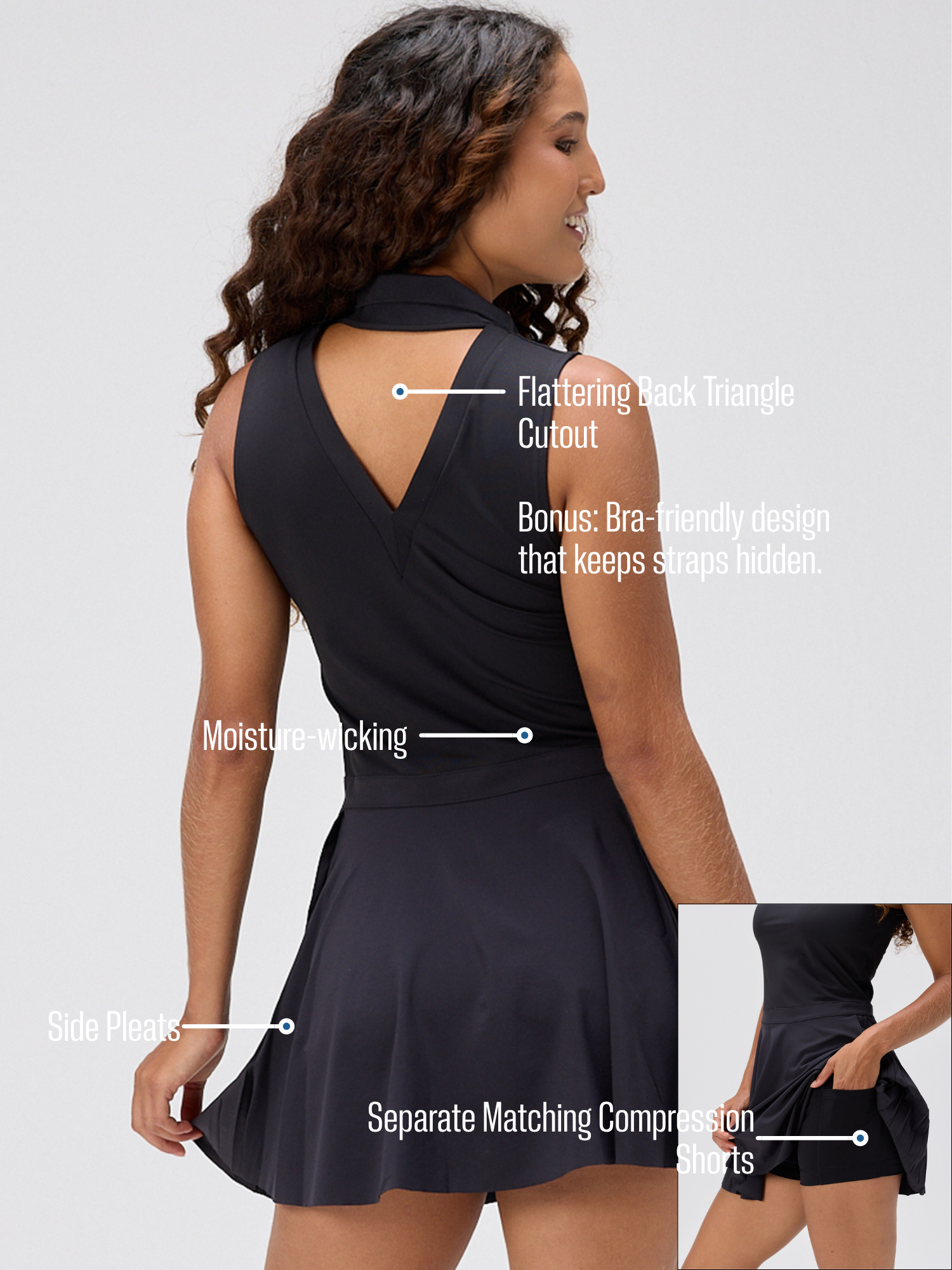 Open Back Polo Dress