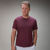 front of plum chevron tee