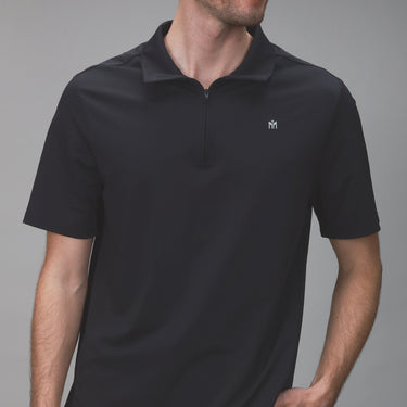 Elevate Zip Polo | Black - MUEV