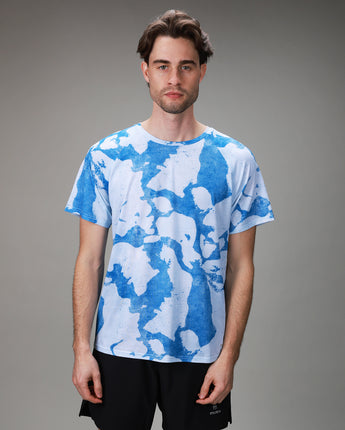 back of digital camo mens tee