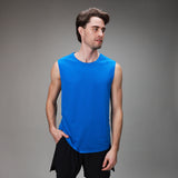 mens blue tank front