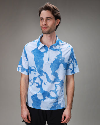 Elevate Zip Polo | Digital Camo