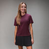 womens plum tee front