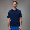 Elevate Zip Polo | Medieval Blue