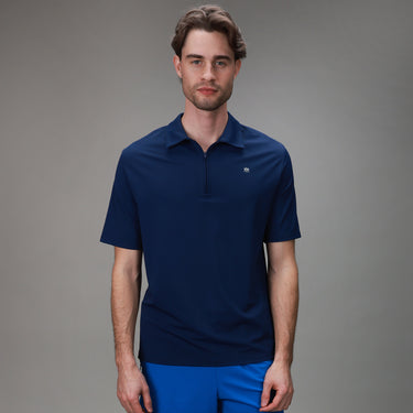 Elevate Zip Polo | Medieval Blue - MUEV