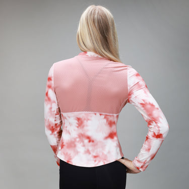 floral long sleeve with mesh back