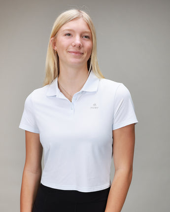 Open Back Polo | Ice Blue