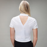 Open Back Polo | White - MUEV
