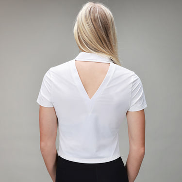 Open Back Polo | White - MUEV