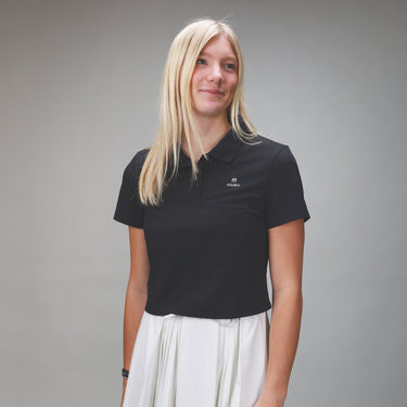 Open Back Polo | Black - MUEV