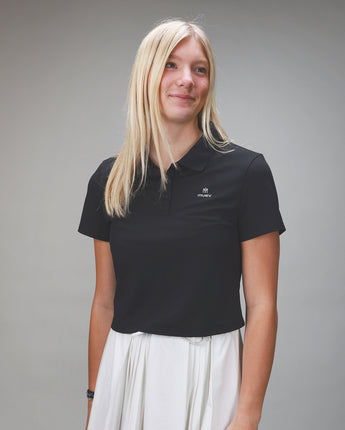 Open Back Polo | Black