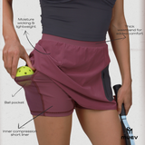 Motion Compression Skort | White - MUEV