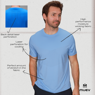 Chevron Tee | Royal Blue - MUEV