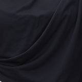 black lightweight fabric detail shot