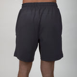 back of black bonded short 