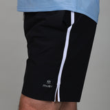 side of black court short 