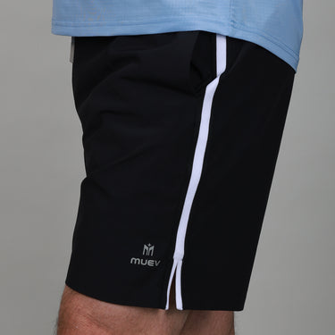 side of black court short 
