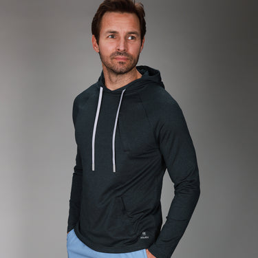front of black hoodie 
