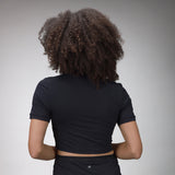 black crop tee back 