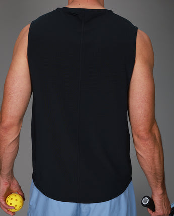 back of black dink tank