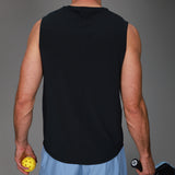 back of black dink tank