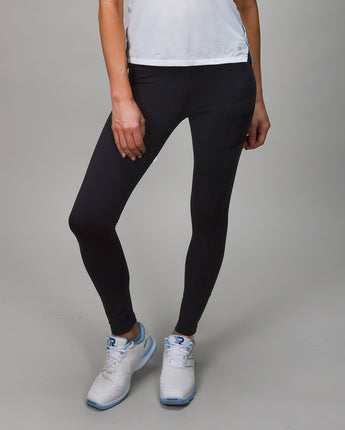 black leggings with side and back pocket for ball