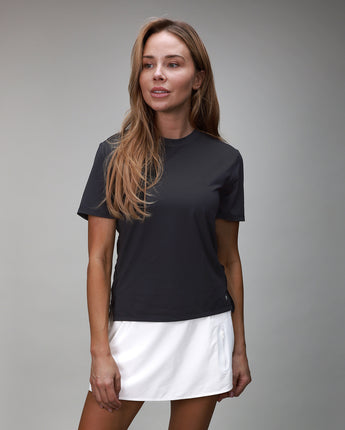 front of white compression skirt 