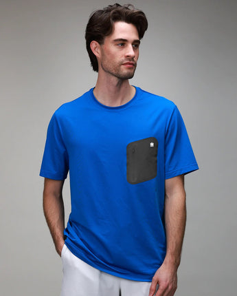 Flex Bonded Pocket Tee | Royal Blue