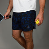 front of baseline short floral blue 