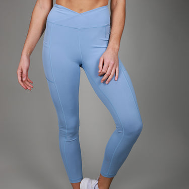 front of blue legging