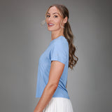 side of cloud blue tee