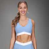 front of blue tanklette