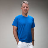 mens blue shirt front