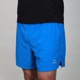 side of blue baseline short 