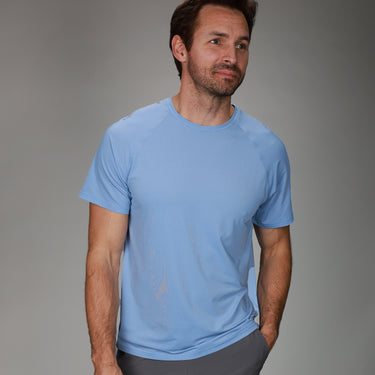 front of blue dink tee cloud blue 