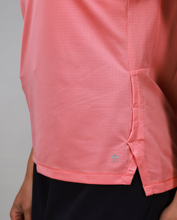 PowerMove Performance Tee | Coral - MUEV