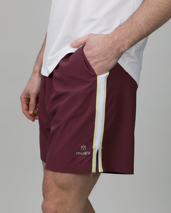 mens plum short side