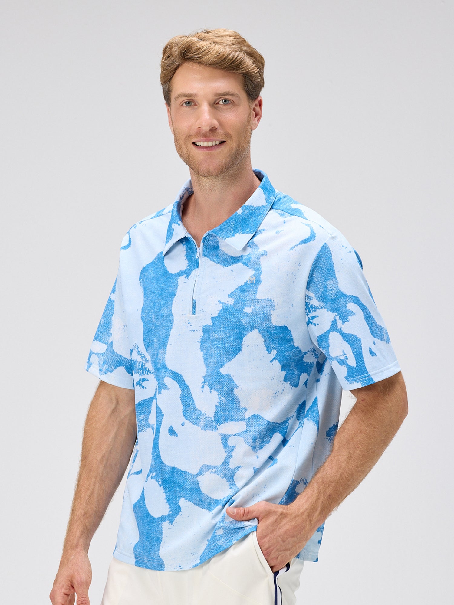 Elevate Zip Polo