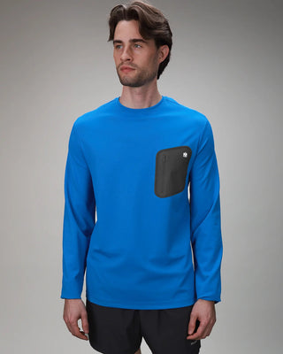 Echelon Long Sleeve Shirt | Royal Blue - MUEV