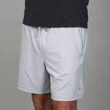 front of grey bonded short 