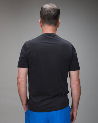 back of black shirt with pocket